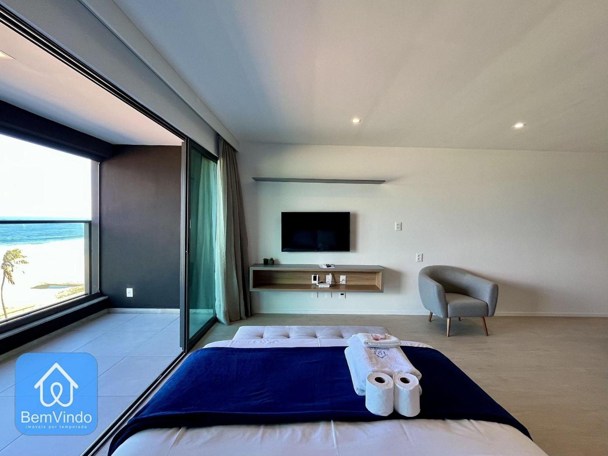 Apartamento Estudio Perfeito E Completo Com Vista Mar *