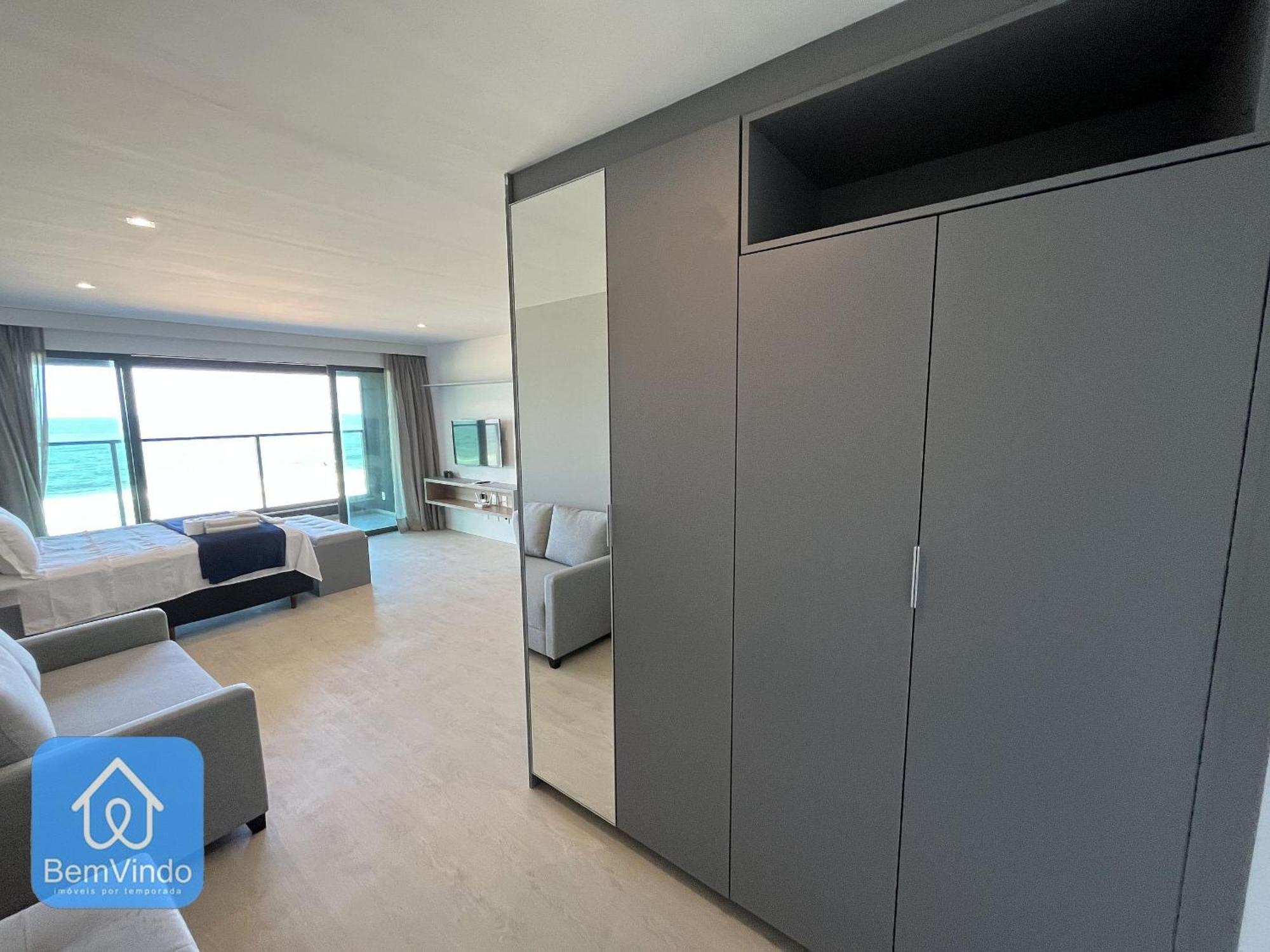 Apartamento Estudio Perfeito E Completo Com Vista Mar *